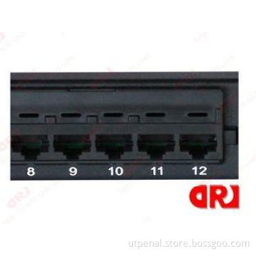 Network AMP Cat5e Patch Panel 24 Port For 1U UTP 19" Rack M